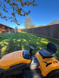 Photo de galerie - Une tonte c’est une connaissance aussi pour avoir une herbe verte 