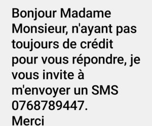 Photo de galerie - Merci de votre compréhension. 