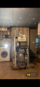 Photo de galerie - Pose d’une chaudière au sol a ballon