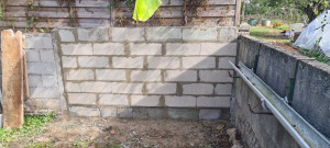 Photo de galerie - Renovation mur en parpaing 