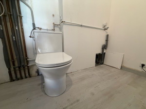 Photo de galerie - Création d’un WC et raccordement machine à laver 