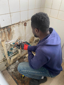 Photo de galerie - Préparation évier cuisine 