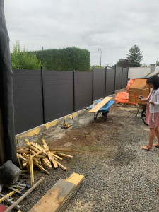 Photo de galerie - Pose de clôture 