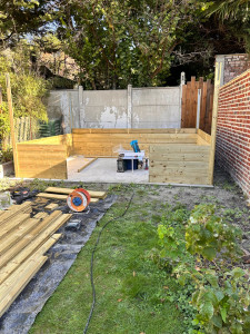Photo de galerie - Montage d’un chalet 10 m²