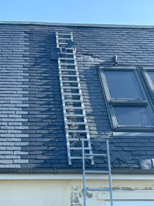 Photo de galerie - Réparatio toiture ardoise 