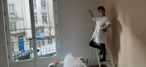 Photo de galerie - Rénovation des peintures d’un appartement complet dans le centre de Bordeaux 