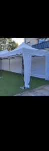 Photo de galerie - Installation de barnum pour vos réception en extérieur à partir de 3x3M 