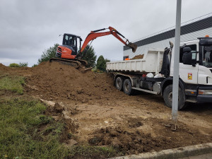 Photo de galerie - Terrassement d'une plateforme 400m2