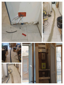 Photo de galerie - Saignées au sol pour rénovation de cuisine 