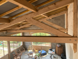 Photo de galerie - Extension en châtaignier de pays