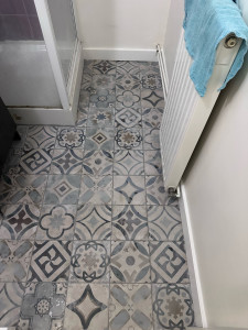 Photo de galerie - Pose carrelage salle de bain 