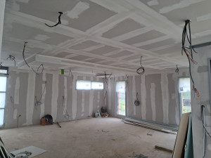 Photo de galerie - Pose placo + bande sur une maison entière 