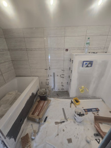 Photo de galerie - Posé de carrelage 