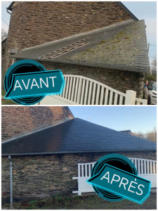 Photo de galerie - Nettoyage toiture 