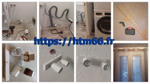 Photo de galerie - Petits travaux de bricolage à domicile : raccordement de lave-linge, installation de luminaires, fixation de tringles à rideaux et petites installations intérieures. Travail soigné et adapté aux besoins du client.