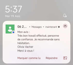Photo de galerie - Satisfaction d'une cliente de notre prestation de nettoyage 