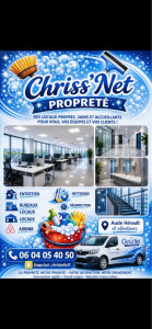 Photo de galerie - Chriss net, propreté vous propose ce service de nettoyage du quotidien, fin de chantier, nettoyage des locaux, nettoyage, Airbnb, nettoyage, maison, nettoyage, appartement ect …