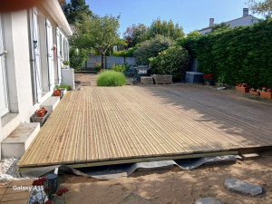 Photo de galerie - Terrasse que j'ai réalisé sur du sable 
côte vendéenne 