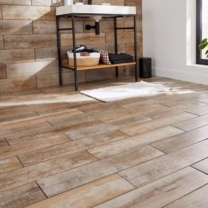 Photo de galerie - Pose d’un carrelage effet bois ? 