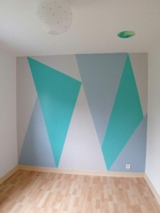 Photo de galerie - La mission :
Réaliser une peinture personnalisée dans une chambre de bébé.
Info : chambre de 10 m2 