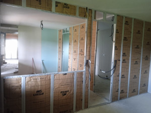 Photo de galerie - Création de pièces avec isolation cloisons de séparation 