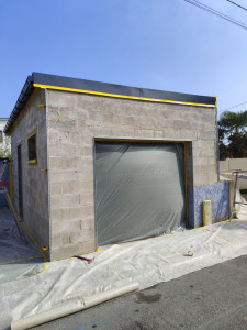 Photo de galerie - Mur  garage   preparation 
