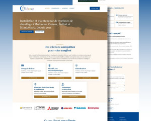 Photo de galerie - Création d'un site vitrine pour le chauffagiste CTS Energy