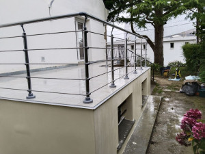 Photo de galerie - Façade, étanchéité, carrelage, pose de garde-corps