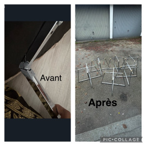 Photo de galerie - Chaises réparer par cliente chaises réparer après soudure 