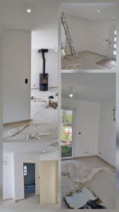 Photo de galerie - Bande, enduit ,peinture 