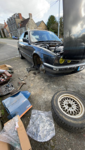 Photo de galerie - Intervention pour un remplacement de disques / plaquettes ainsi qu’un nettoyage graissages 