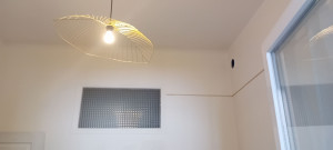 Photo de galerie - Peinture murs et plafond
pose de baguettes + vernis
pose de papier peint 