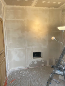 Photo de galerie - Création d’ une contre cloison 