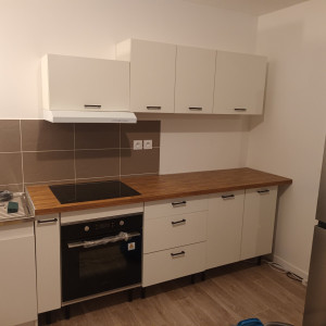 Photo de galerie - Montage cuisine en kit puis pose 
