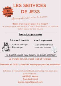 Photo de galerie - Les services de Jess flyers