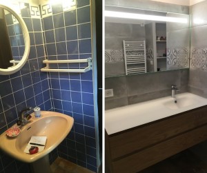 Photo de galerie - Rénovation salle de bain faïence & remplacement lavabo