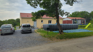 Photo de galerie - Montage piscine 7x3