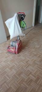 Photo de galerie - Ponçage parquet massif 