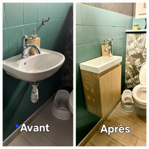 Photo de galerie - Remplacement intégral du lave-main