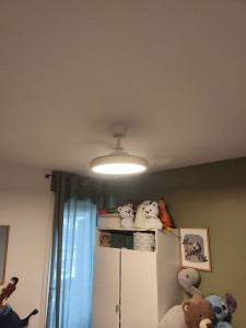 Photo de galerie - Pose de ventilateur/luminaire 