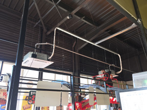 Photo de galerie - Installation  double mono cassette 14kw sans faux plafond 