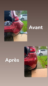 Photo de galerie - Redressage pare choc arrière sans peinture 