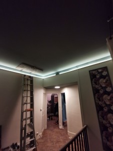 Photo de galerie - Peinture et installation luminaire type LED