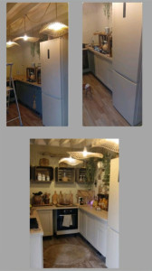 Photo de galerie - Bonjour, 
nous avons repeint le meuble quelques petites photos avant, après 