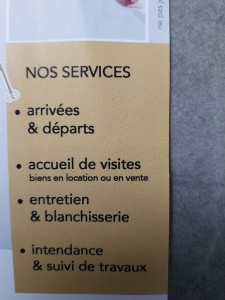 Photo de galerie - Conciergerie  : entretien de logements entre chaque location,  entrées et sorties de location,  remise au propre de maisons secondaires avant arrivée des propriétaires,  entretiens ponctuels approfondis, nettoyages réguliers ... 