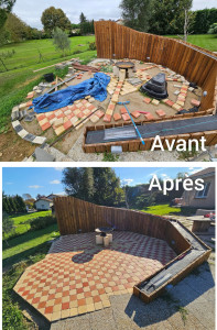 Photo de galerie - Création d'un espace détente a la demande du client 