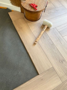 Photo de galerie - Pose de parquet - Revêtement de sol