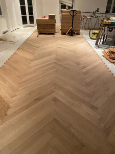 Photo de galerie - Parquet pose chevron