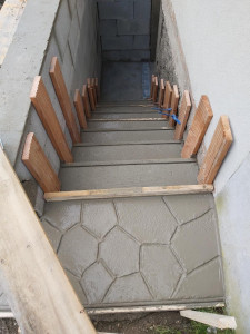 Photo de galerie - Escalier façon ciment carreaux .