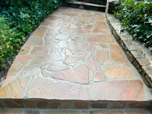 Photo de galerie - Entrée de maison en pierre naturelle 